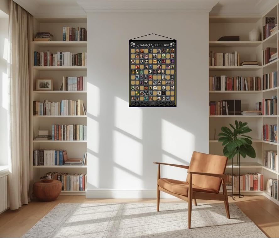 Cadeau pour les lecteurs romantiques l'affiche exclusive à gratter