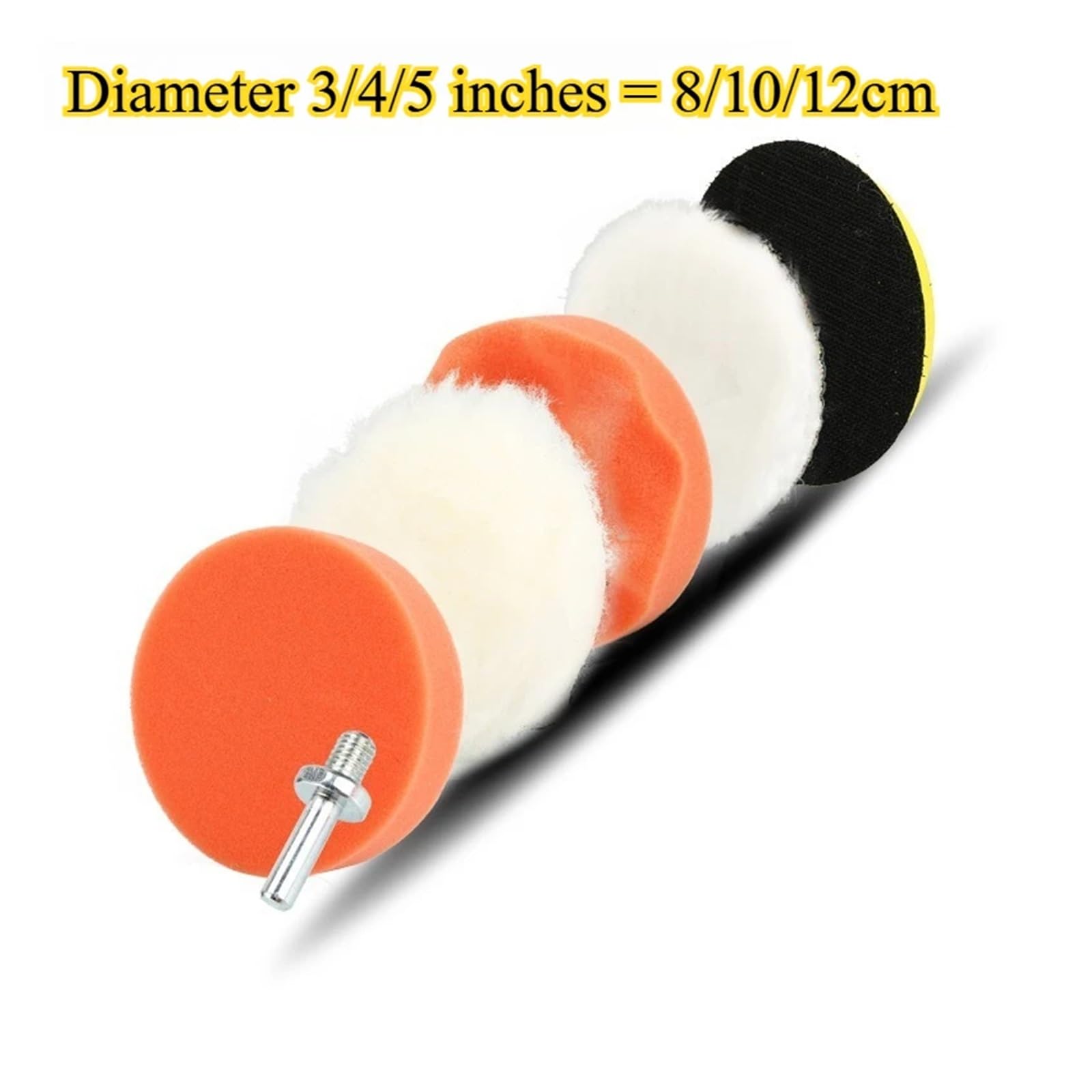 Scratch Repair Polisher Polishing Pad Set Polish Pads Reusable Buffing Kit Plush Disc For Tools Accessories Tool(4 Inch,10Sets)