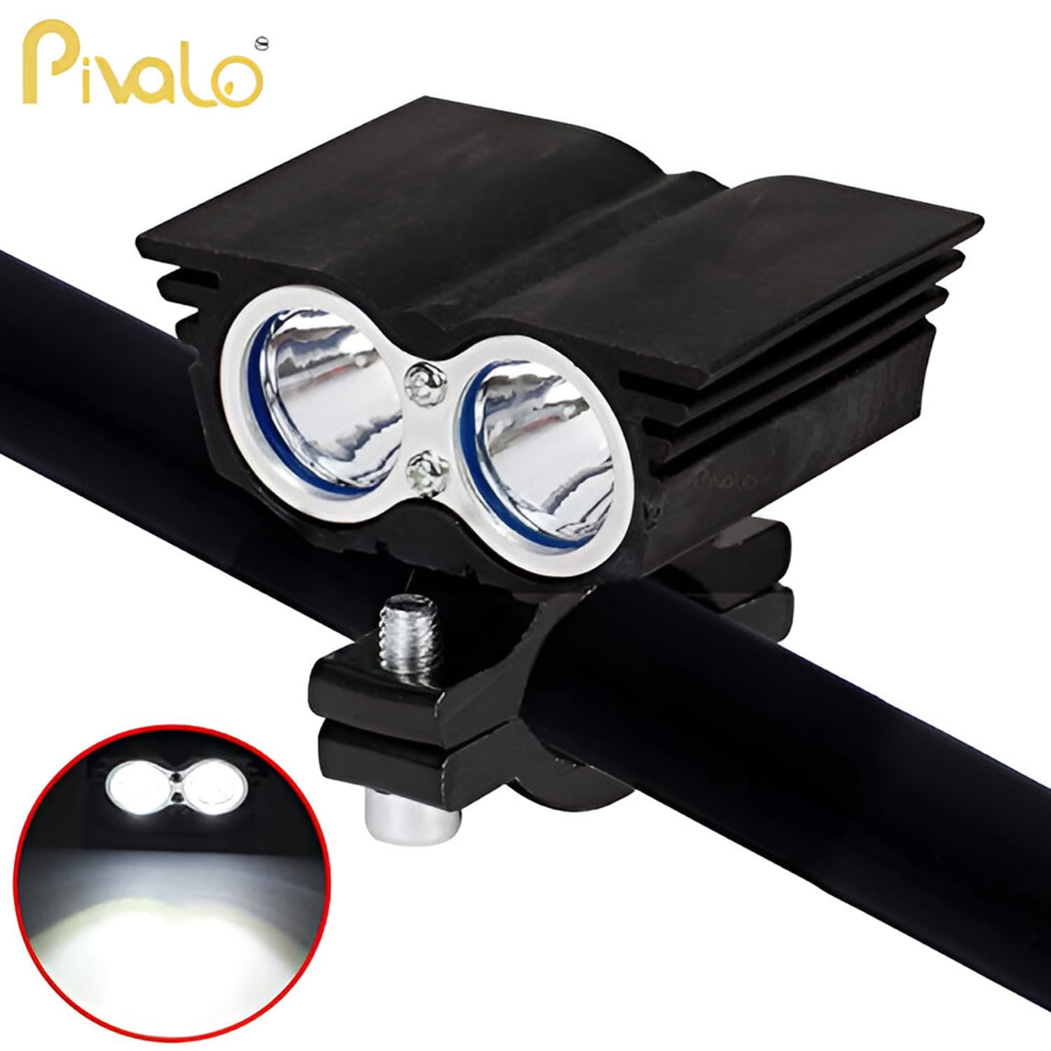 Pivalo PVL2OEF1 2 LED Owl Eye Headlight Lamp Waterproof CREE LED Fog Light with High/Low Beam Function & Handlebar Switch Universal for Bike, Motorcycle and Cars (20W, White, 1 PC) - Image 6 thumbnail