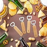 Engravable Wooden Bottle Openers, 4 PCS Handheld Beer Bottle Openers for Drinks Cider Bar Home Gadgets KH1304 - Image 6