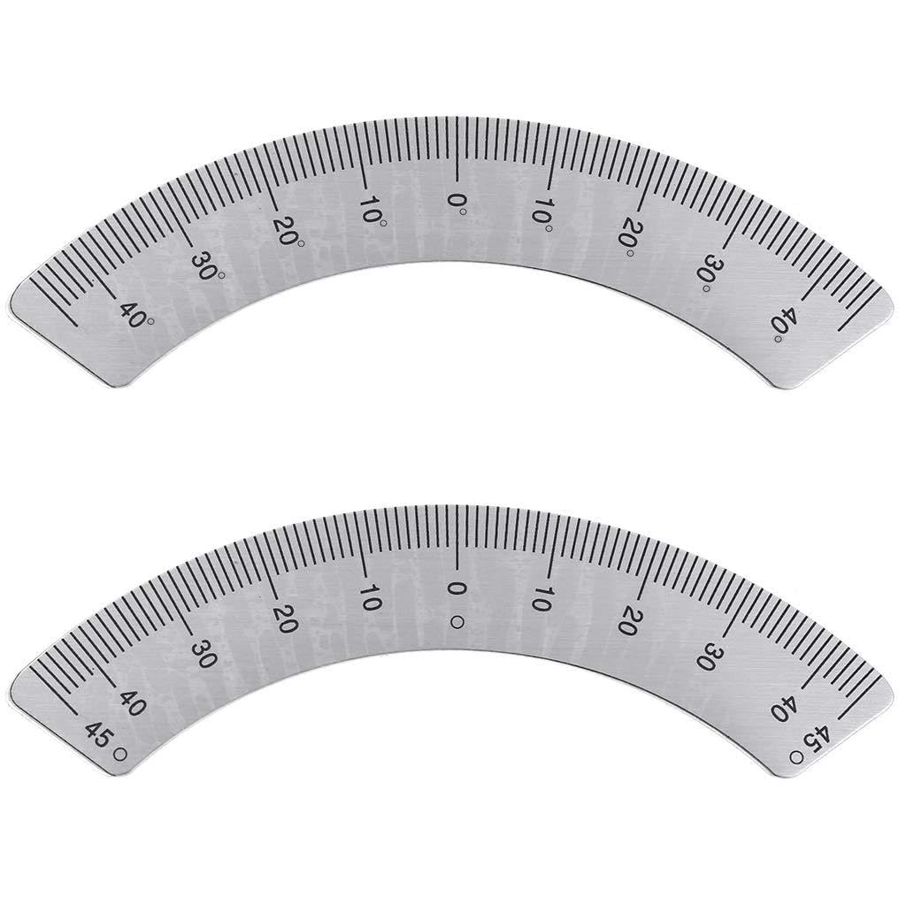 XFUYI Plate Scale Ruler 45 Degree Aluminum Alloy Protractors Milling Machine Part Multipurpose Protractor for Workshop Aluminum Alloy