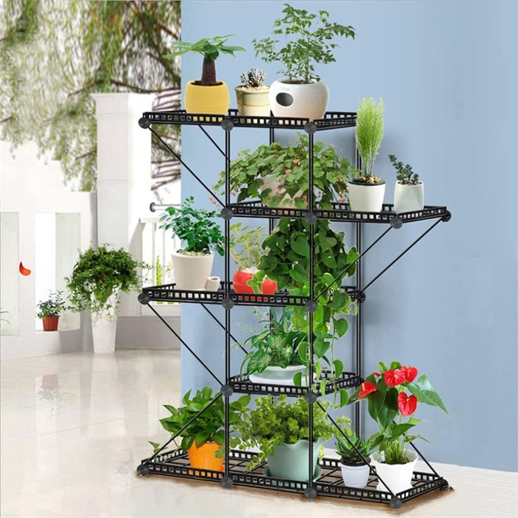 Flower Stand Pots Rack Storage Shelf Plant Display Holder Living Room Balcony Garden Decoration