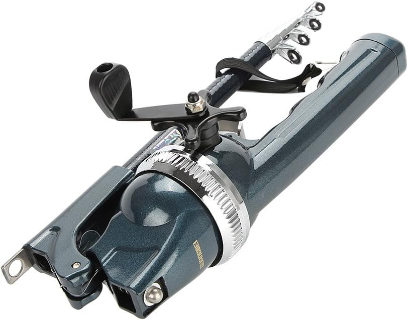 VGEBYFishing Rod and Spinning Reel Combo, Stainless Steel Portable Collapsible Telescopic Fishing Pole with Spinning Reel Kit Kabar Fishing Reel