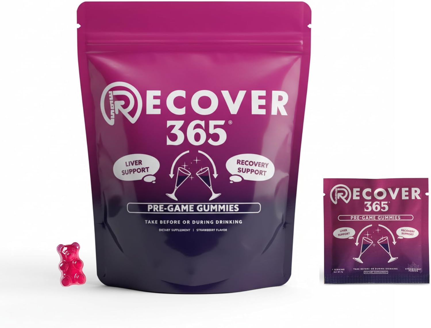 Hangover Relief Gummies for Fast Morning Recovery | Natural Hydration Supplement Aiding in Alcohol Breakdown, Brain Fog, and Low Energy | DHM + Milk Thistle + B12 + Electrolytes (10 Pack)