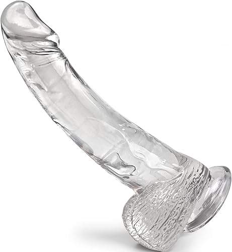 Varita de silicona realista de 7.08 pulgadas con ventosa de silicona realista y clásica con fuertes ventosas para hombres y mujeres o juegos de