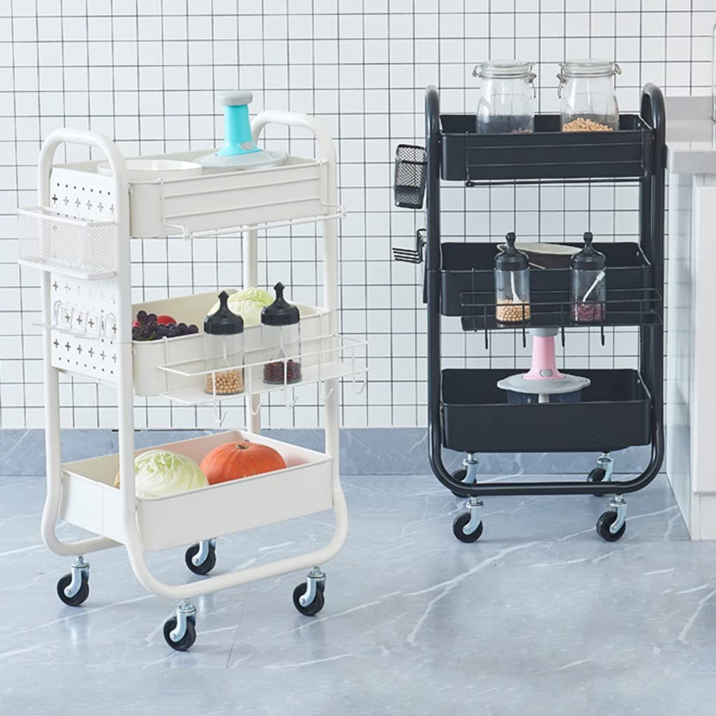 Carrito rodante resistente con cestas extraíbles y HooVersátil Stopara el hogar, oficina, aula, cocina y suministros de manualidades