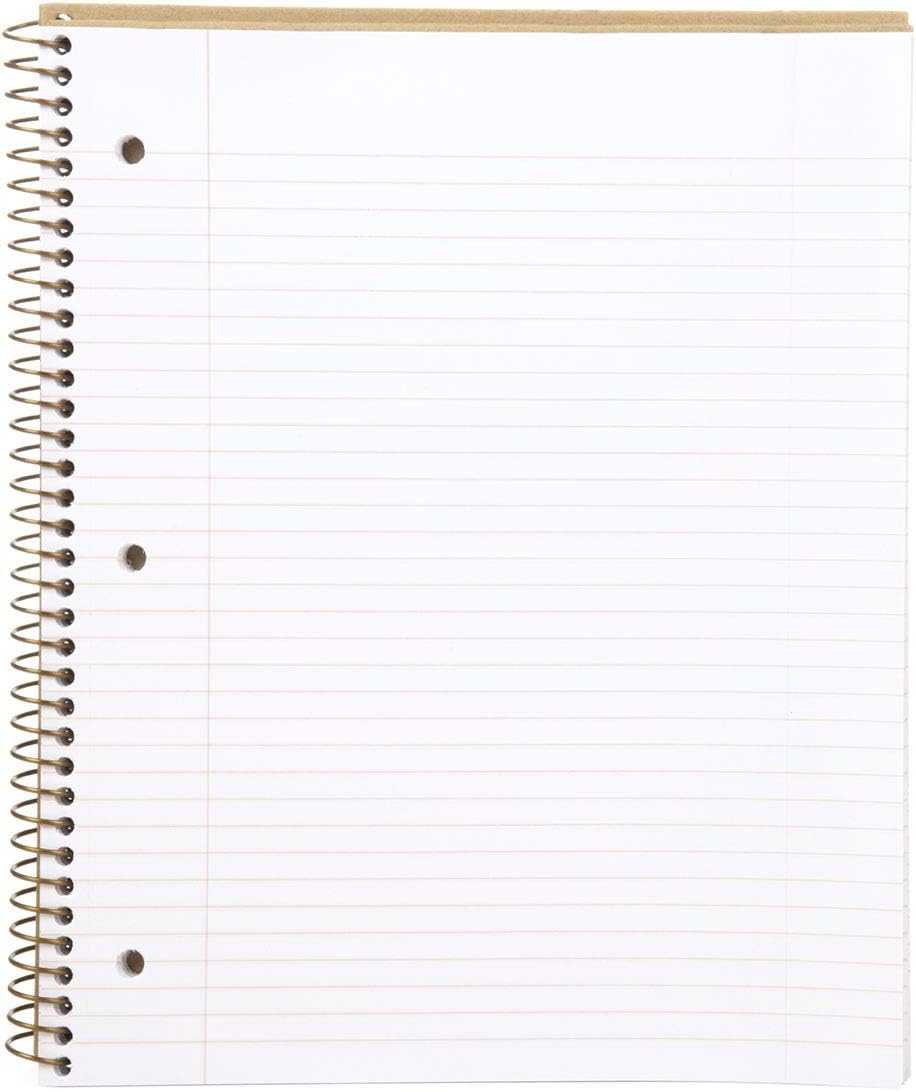 Mintra 100% Recycled Notebooks (Letter Size (8.5in x 11in), Plain Cover 3pk)