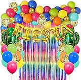 Versátil uso: este juego de decoración de fiesta es adecuado para escenas amplias, fiestas arcoíris, fiestas mexicanas, fiestas de cactus, decoración de fiesta con lema de fiesta... Son perfectos para ramos de globos, arreglos florales, decoración del hogar y de la mesa, sesiones de fotos, juegos de fiestas, etc.