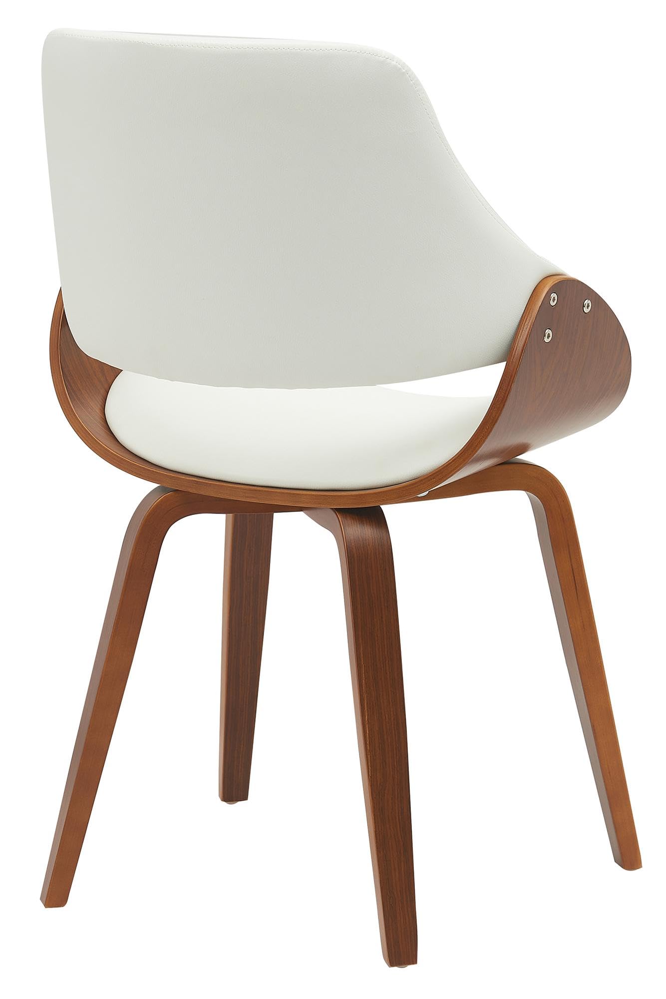 CLP Eetkamerstoel Vangale walnoot Frame - Stof - walnoot/zwart | Leen