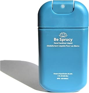 Be Sprucy ™ - Hydrating - Portable - Hand Sanitizer Spray - Aloe - 70% Alcohol - 30ml - Made in Canada (Watermelon, 60 ml...