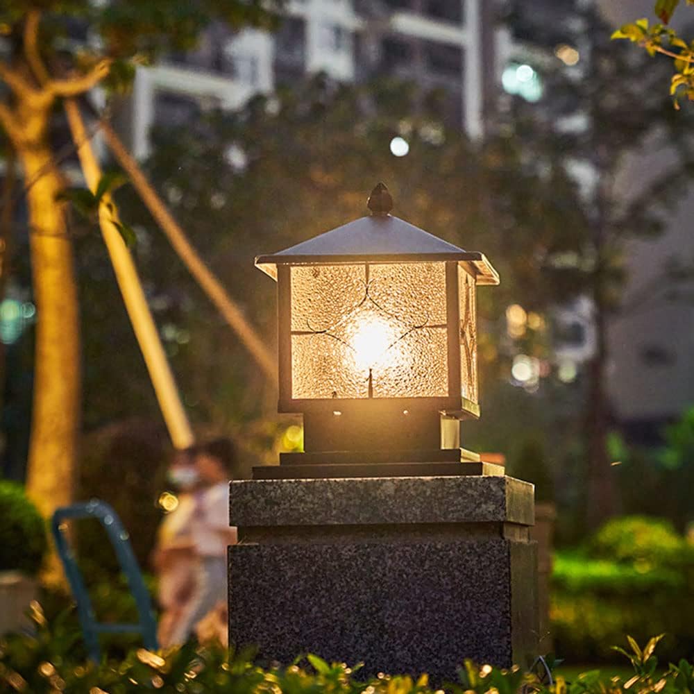 屋外ランプ ステンレススチールグローブコラムライト アクリルボール