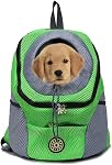Pet Carrier Backpack for Small Dog cat up to 2~6lbs, Hands-Free Pet Travel Bag, Breathable Head-Out Design and Waterproof Bottom for Hiking & Travel