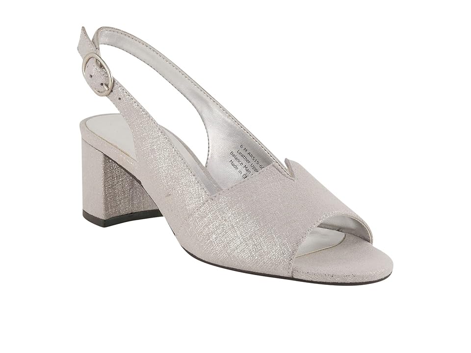 David Tate Rave (Silver Metallic) High Heels INTERNATIONAL SHIPPING