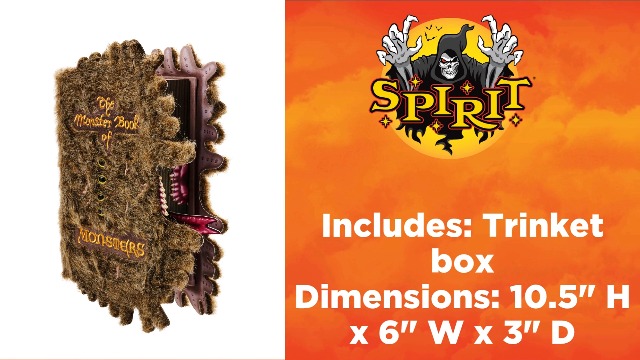Amazon.com: Spirit Halloween The Monster Book of Monsters Trinket Box -  Harry Potter, Multicolor : Home & Kitchen