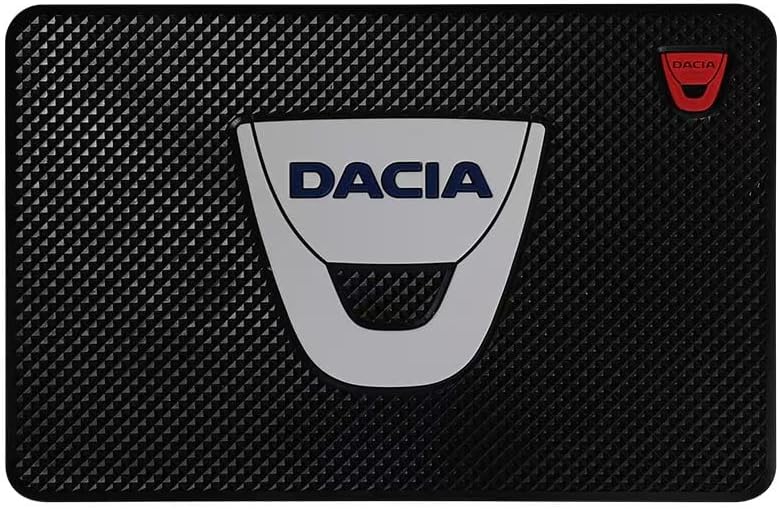 Car Dashboard Mat for Dacia Spring Electric EV 2022 2023 2024, Car Non-Slip Dash Pad Sticky Adhesive Mat Multifunctional Pad Anti-Slip Phone Mat Interior Accessories