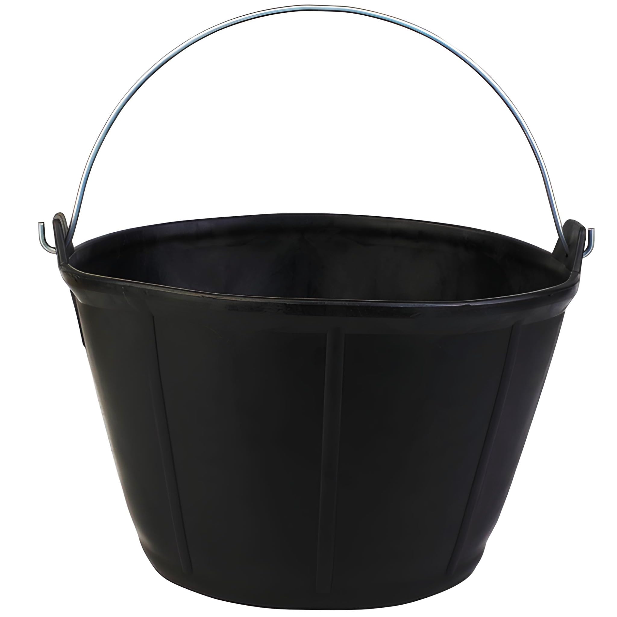 Bricoloco Caldereta de albañil, plástico HDPE engomado de 11 litros. Cubo Obra, jardín, Agricultura (10)