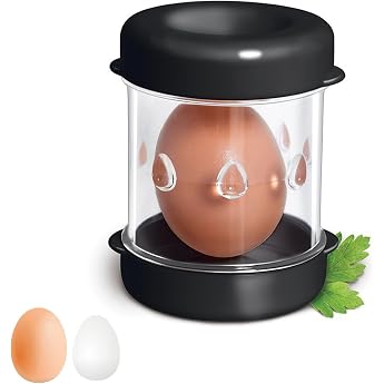 EBbels Egg Peeler Creative Eggshell Peeler for Removal Boiled Egg Peeler Manual Hand Boiled Egg Peeler Egg Opener Tool Kitchen Aid for Baking Accessories Black