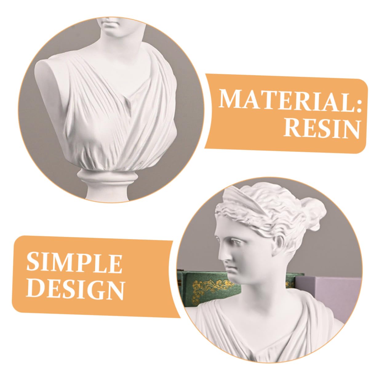 Busto Decoración Diosa De La Resina Figura Diosa Estatua Artesanía De Resina Exquisita Estatua Griega Ornamento Diosa De La Resina Escultura Resina Estatua Griega Diosa Decoración