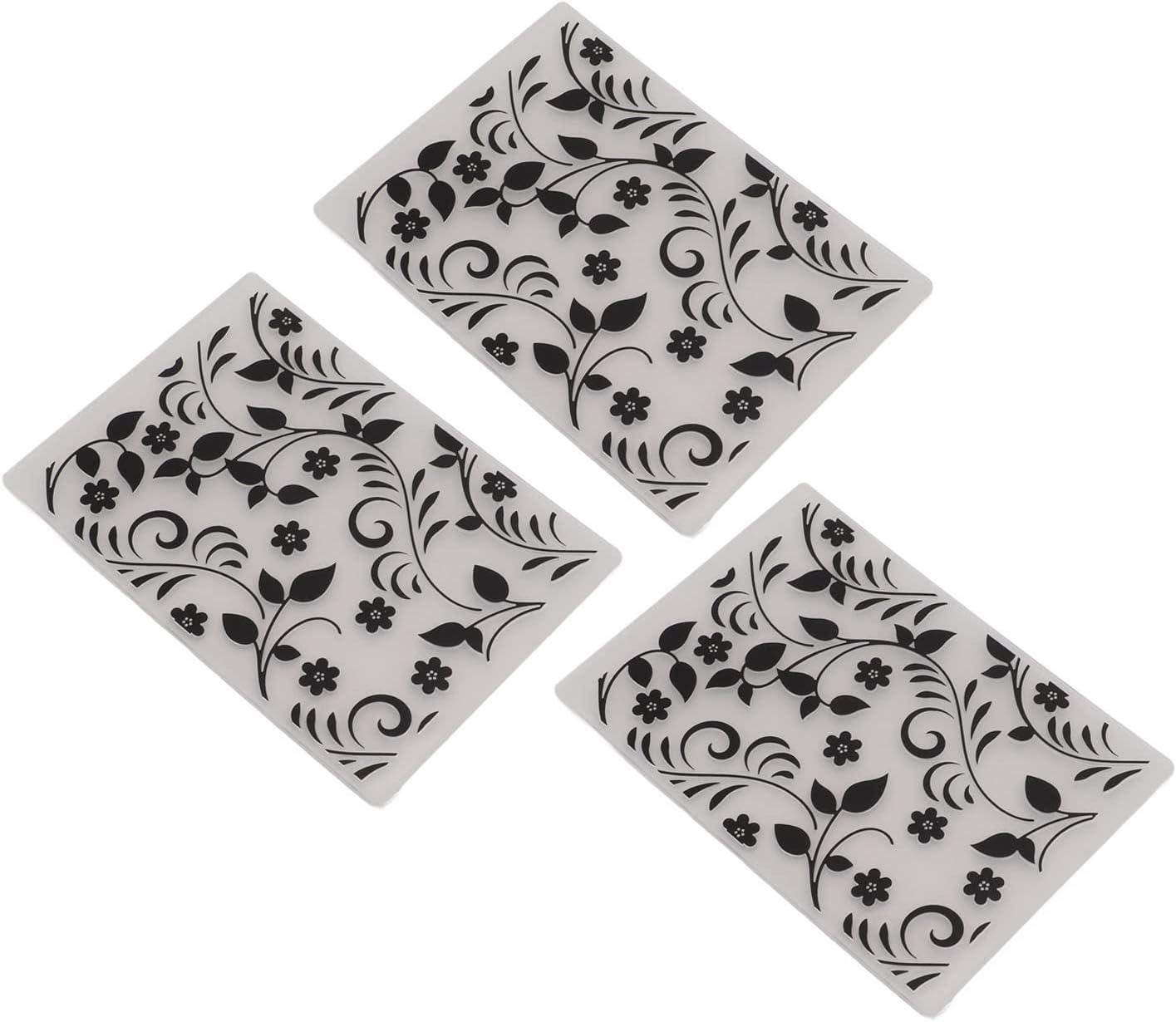 3 Pcs Embossing Folders Multifunctional DIY Plastic Embossing Template Folders for Card Making Scrapbooking Invitations Envelopes Paper Crafts
