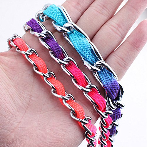 Hecoribe Choke Chain Nylon Webbing Collar Dog Pet Training Choker New #TOP2