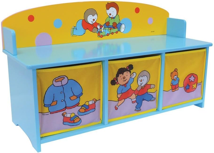 Fun House – 712184 – Furniture and Decoration – Tchoupi – Bench with Storage Bins