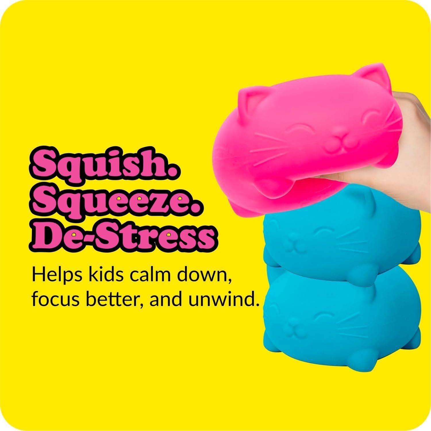Cute Cat Squishy Stress Ball - Anxiety Relief Toy -7 Cute Cat Squishy Stress Ball - Anxiety Relief Toy -7