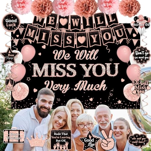 Going Away We Will Miss You Party Decorations for Women by ZHAOQIZENG - Used condition - Image 3