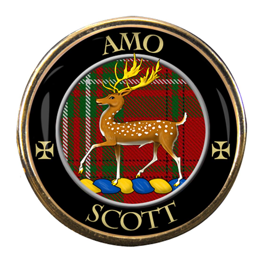Family-Crests.com Men's Gold Scott Scottish Clan Pin Badge
