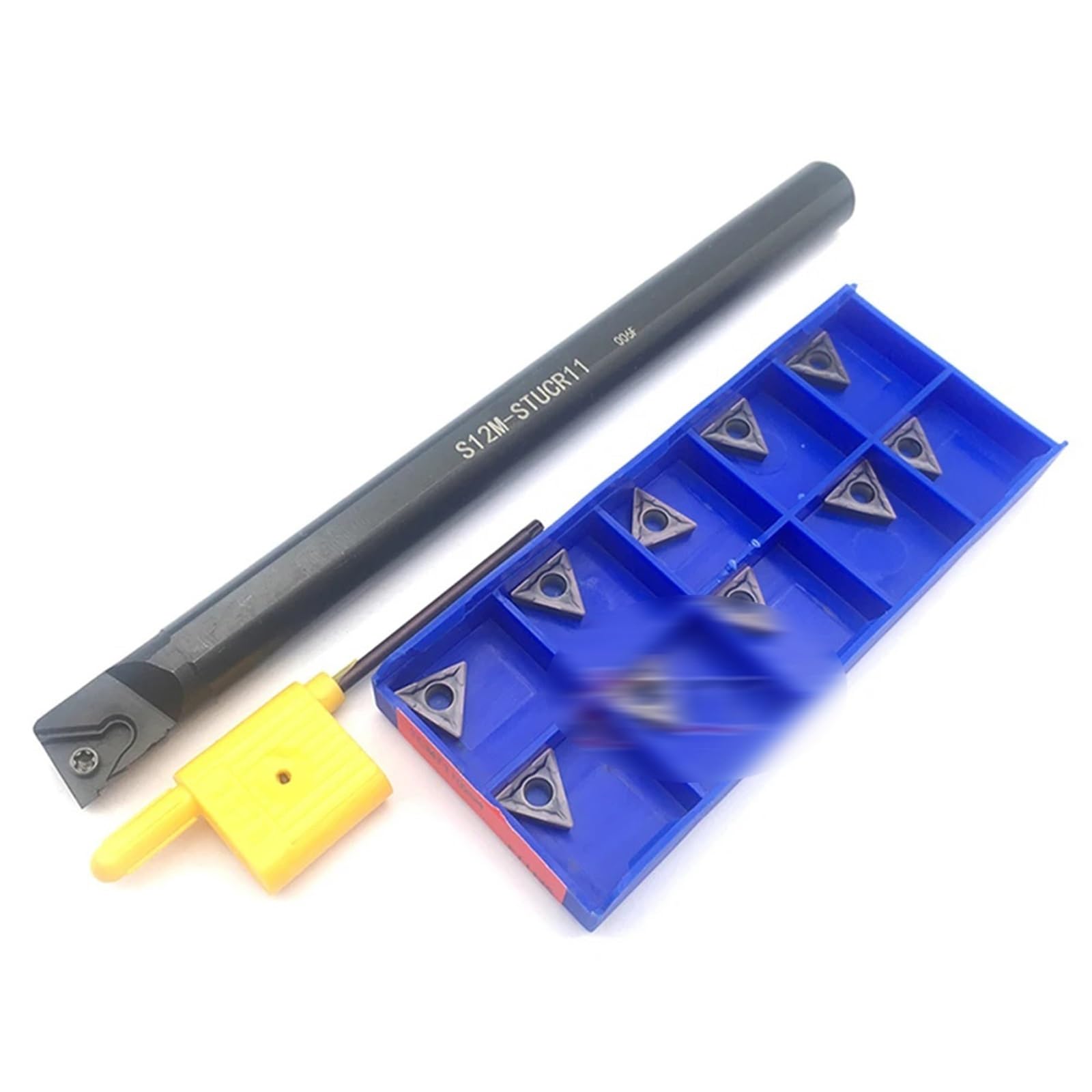 1 Uds. S12M-STUCR11 soporte de 12MM con 10 Uds. Insertos de carburo TCMT110204 CNC cuchillo varilla de perforación torno herramienta de torneado interno S12M-STUCR11 Herramienta de Torno(TCMT110204 ZG