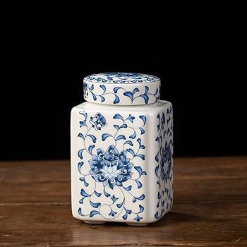 茶道用高級陶器  /  お茶会用の器。  (  新品未使用 / 箱入  ) 香蘭社 ルリ花丸紋 高級茶器セット 土瓶1点＋蓋付湯呑5客＋銘々