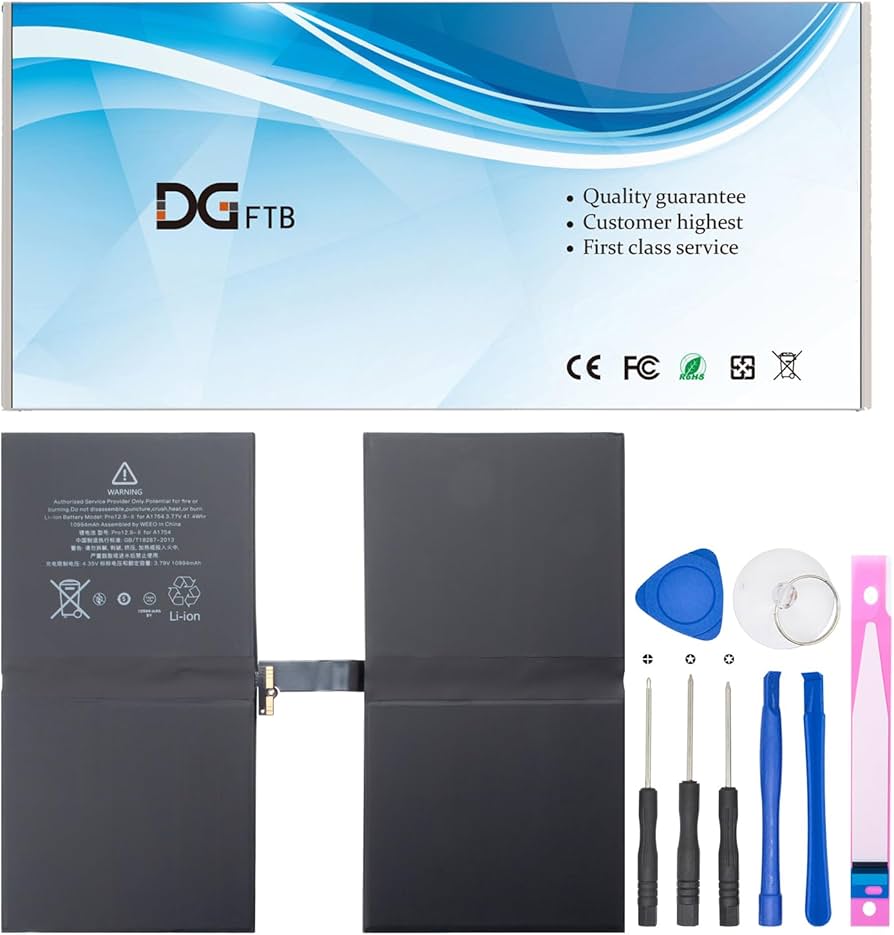 Amazon.com: DGFTB A1754 41.4Wh Tablet Battery for iPad Pro 12.9