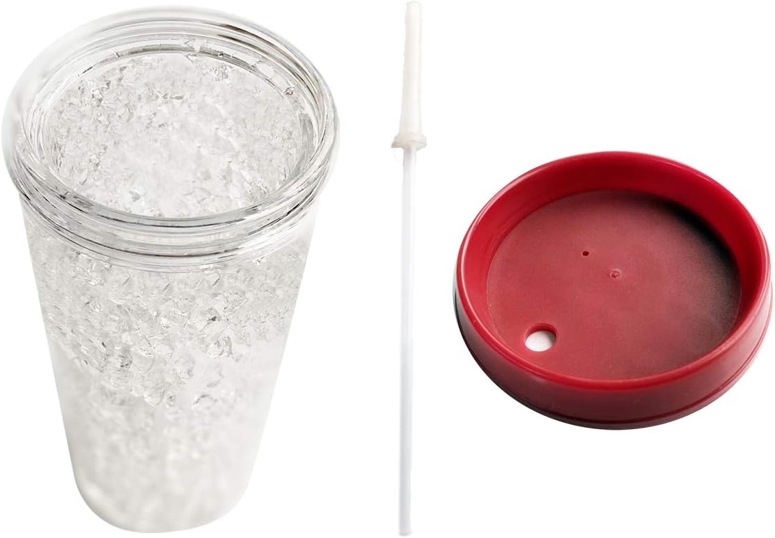 NFL Arizona Cardinals 16oz Crystal Freezer Tumbler with Lid and Straw : Sports & Outdoors