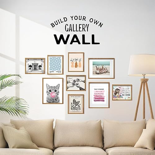 Vista 16 de Tabby cat Wall Art 11x14 - Cute Cat Nursery Wall Decor for Girls Bedroom, Kids Room - Pink Girly Kitty, PussyCat, Kitten Art - Kitten Lover Gifts