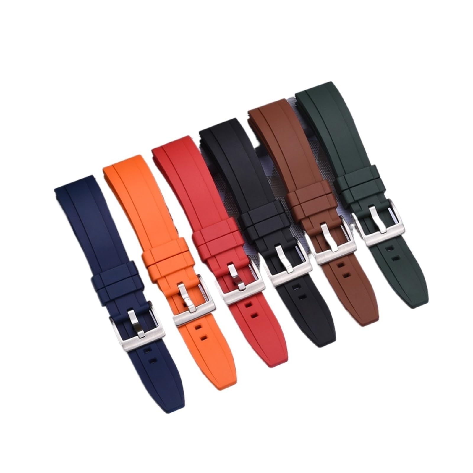 SiChouwz, cinturino per orologio in gomma vulcanizzata FKM di alta qualità, 20 mm, 22 mm, 24 mm, a sgancio rapido