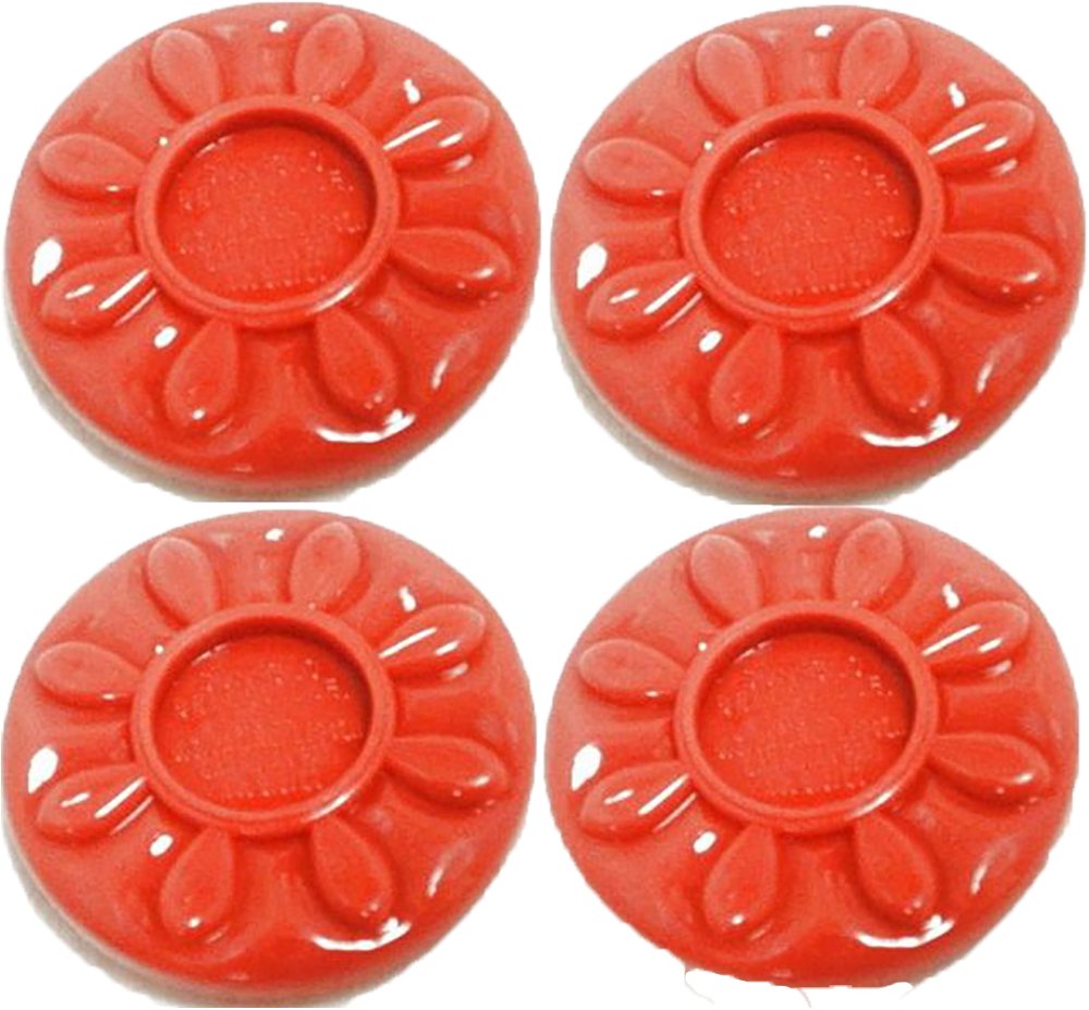 Sun-Glo Shuffleboard Puck Tops - 4 - Red