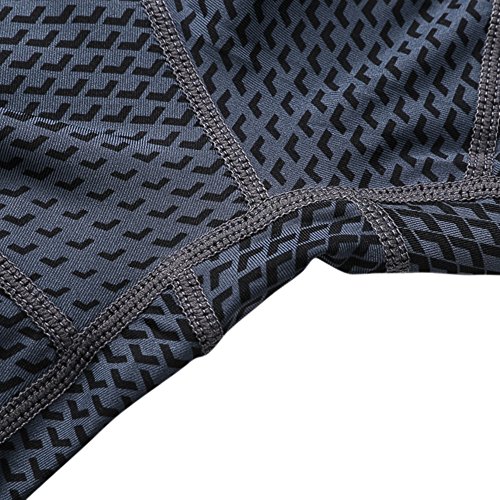 EFINNY Bermuda de compressão masculina com camada de base fresca e seca para treino de corrida, Pret