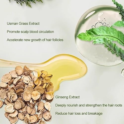 Miniatura 9 de Nature Triangle - Barra de champú de hierba Usman, champú verde Nature Siete, jabón verde triangular, para todo tipo de cabello, calmante y