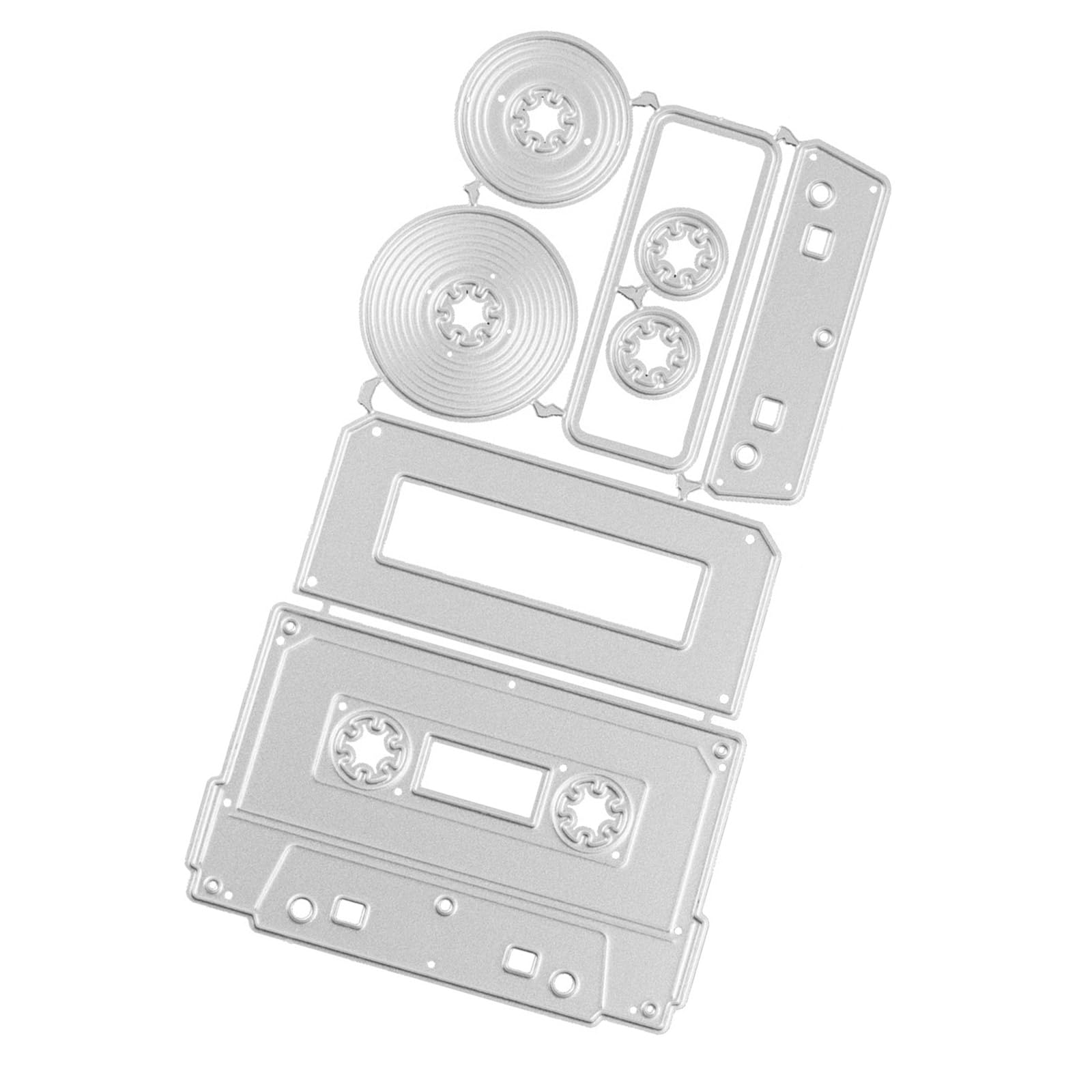 Kalttoy Multicolor Retro Radio Cutting Dies Carbon Steel Die Cut Stencils Metal Embossing Stencils For Scrapbooking Card Making Album Carbon Steel Craft Die Cutter For Project