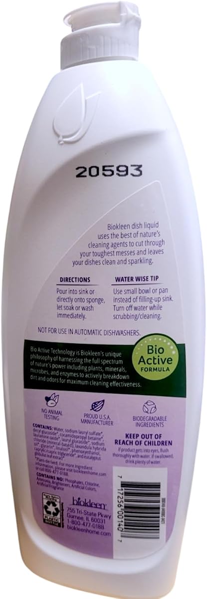 Bio-Enzymatic Dish Soap Concentrate (Lavender & Lime) – 16 oz Refill view 2