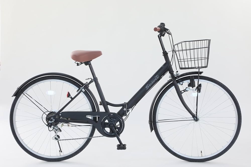 軽快ブレスト 6段変速付き自転車26型 Amazon | 26インチ 軽快車 折りたたみ式 自転車 suwit 6段変速