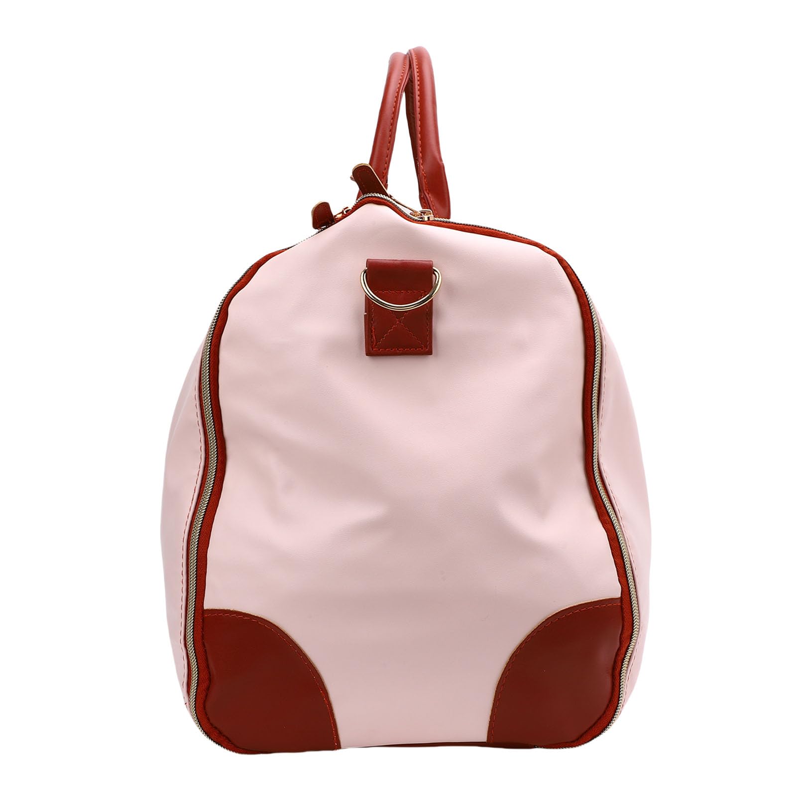 Generic Borsa Porta Abiti Elegante Borsone in Pelle PU per Viaggi di Lavoro con Tracolla e Ampia capacità per Uomini e Donne (Beige)