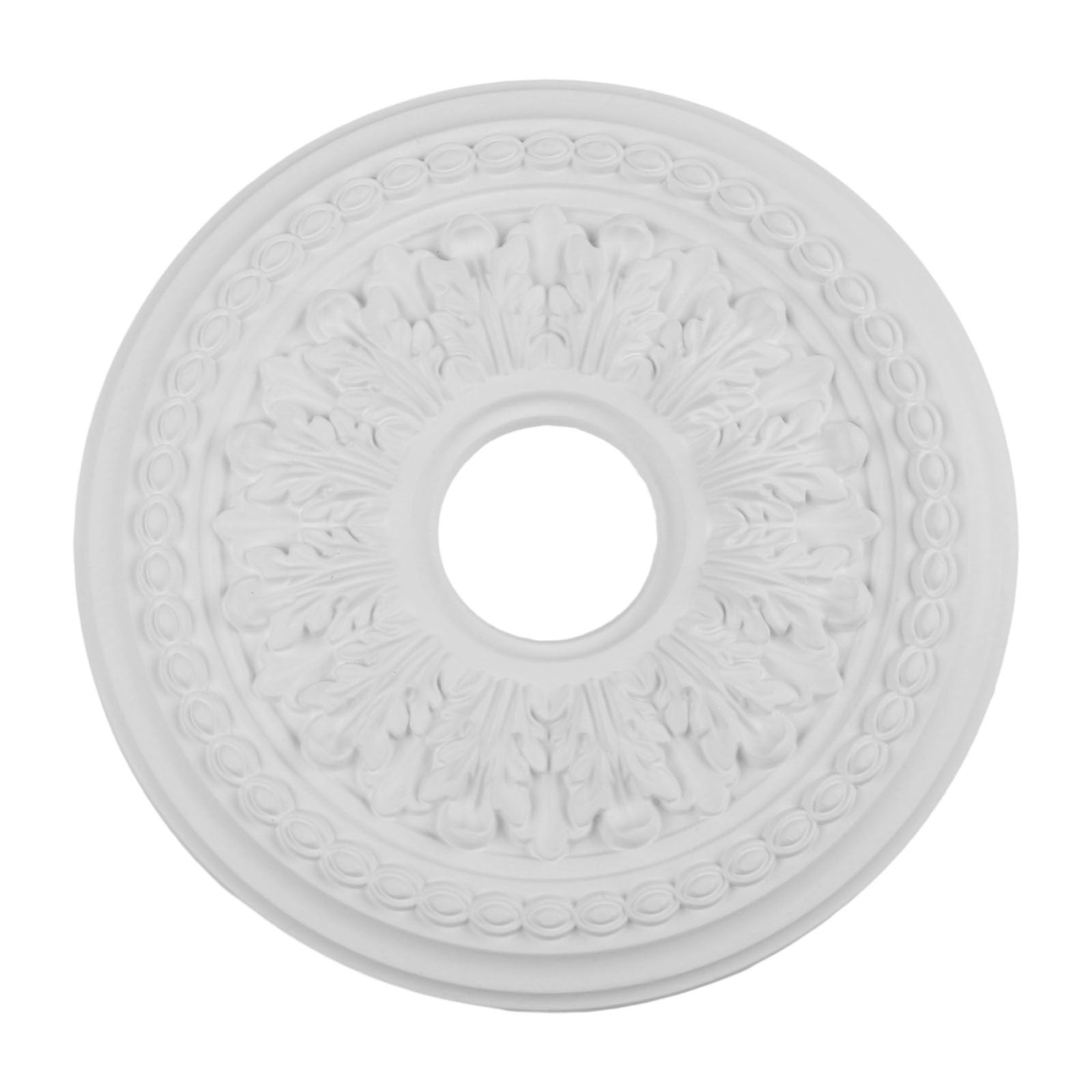 Stylish Circular PU Lamp Panel Perfect Decor Element for Ceiling Light Installation (26cm)