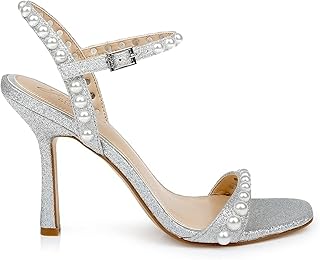 Jewel Badgley Mischka Damaris パール装飾スティレットサンダル
