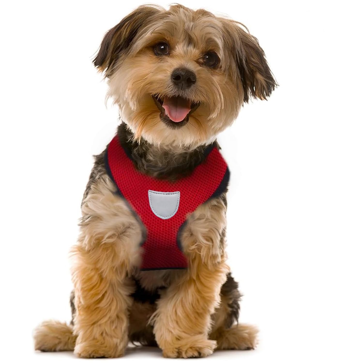 Heart Home Reflective Dog Harness with Adjustable Leash|Breathable Polyester Mesh Fabric with Top Carry Handle|Medium Size|HAT-818|Comfortable No-Pull Grip|Quick Release Buckles|Stylish Design|Red (B0CQYJPDK6) Amazon Price History, Amazon Price Tracker