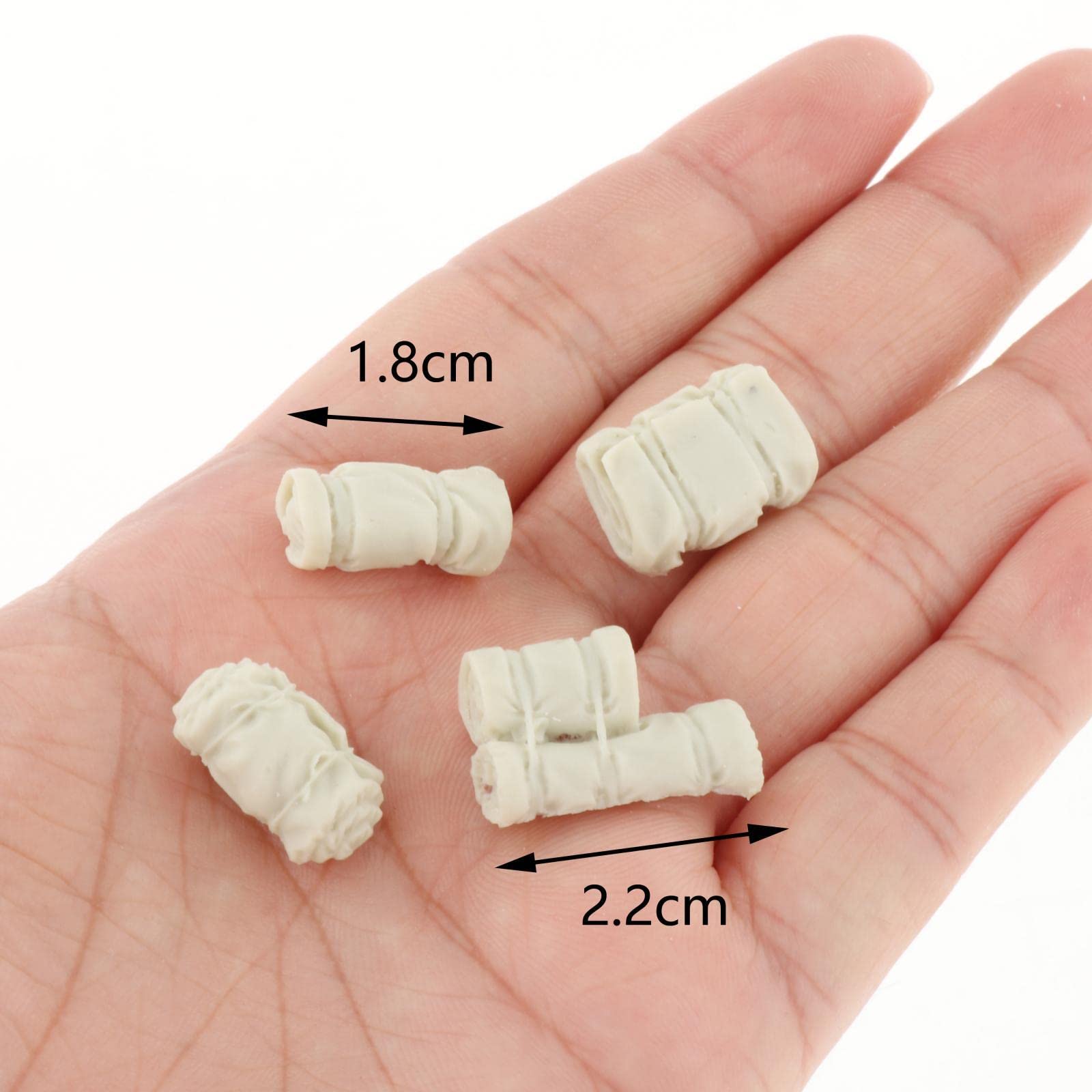 Accessoires De Scénario Pour Figurines Soldats 1/35 - Décoration Diorama, Résine Blanche, 1.8-2.2cm