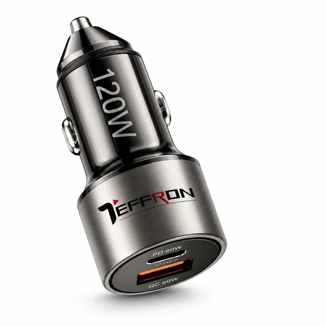 120W Dual Output Car Charger Adapter, Ultra-Compact Fast Charging Cigarette Lighter Plug with Smart IC, Efficient Heat Dissipation & Reliable Dual Contact Connection-image-46