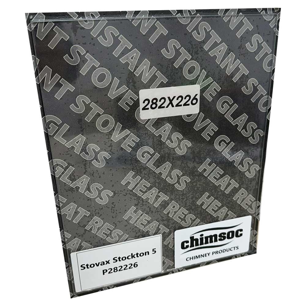 Replacement Stove Glass - Stovax Stockton 5 (282mm x 226mm Rectangular)