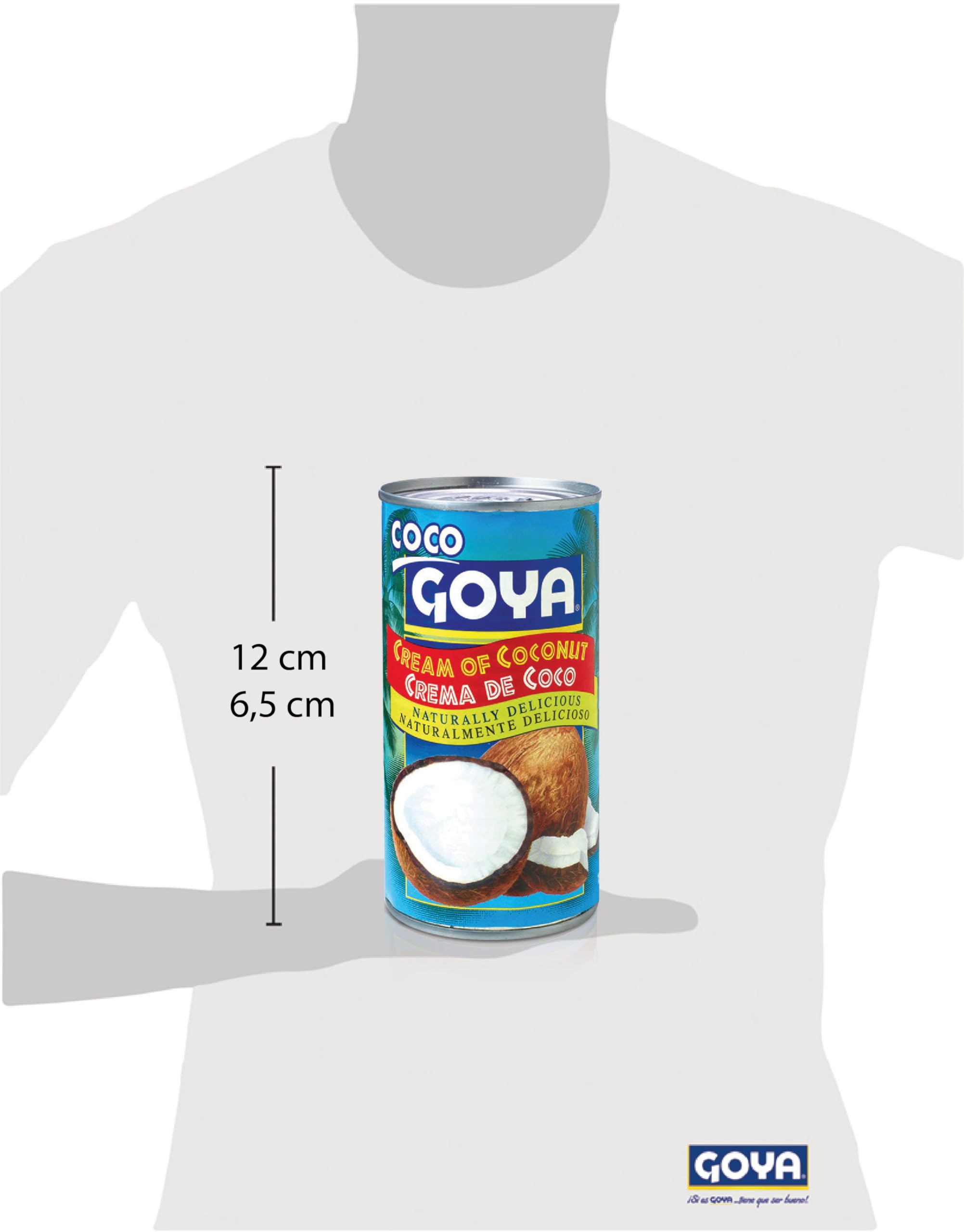 Goya Crema de Coco 425 gr, No Lácteo y Sin Gluten, Crema de Coco para Piña Colada, Reposteria y Coctelería