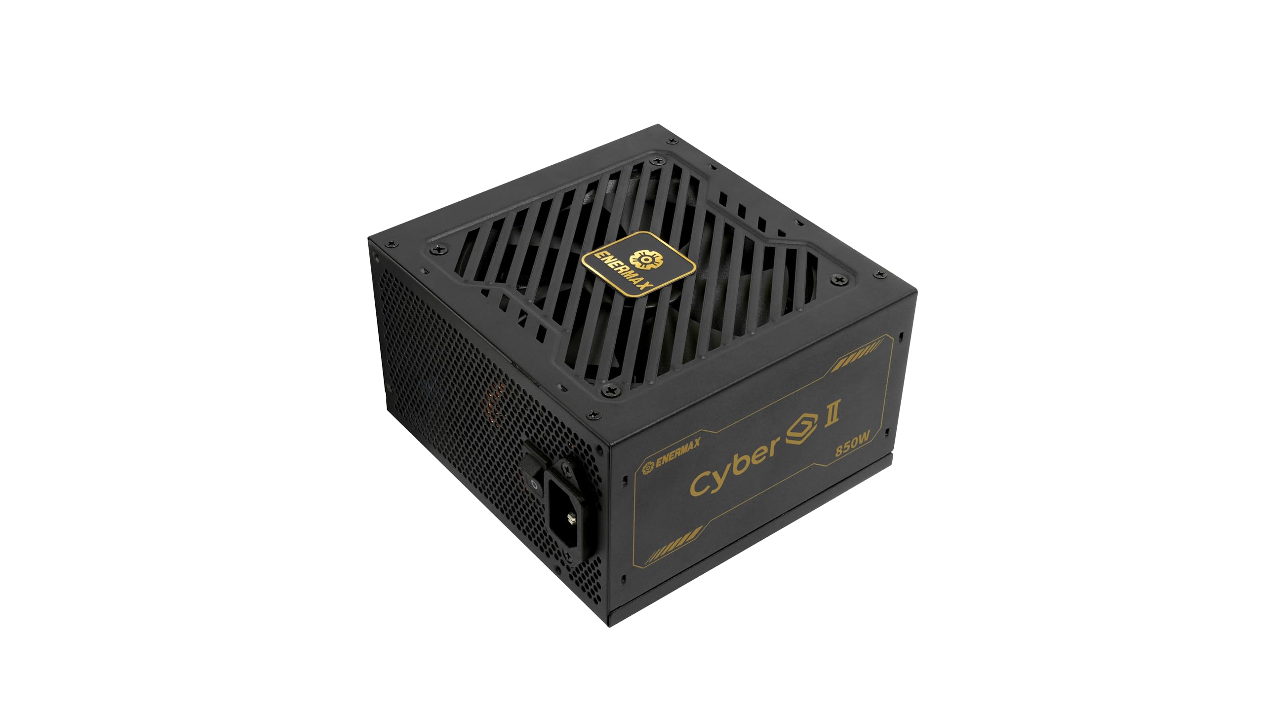 CYBERG II 850 W | Fuente de alimentación ATX 3.1 no Modular | PCIe 5.1 | 80 Plus Gold | Ventilador SB silencioso de 120 mm | Condensadores jap 105 °C | ERV850G-AHG-NAC