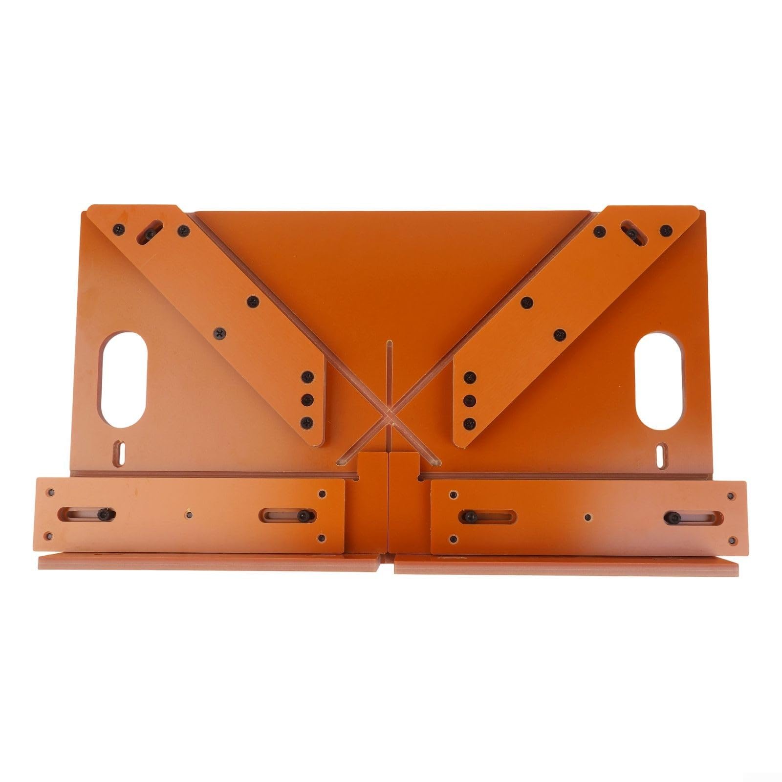 Placa de inserción de sierra de mesa para espacio libre con 45/90 grados para guía de corte de inglete para plantilla de moldura decorativa, instalación de marco de puerta y herramienta de corte
